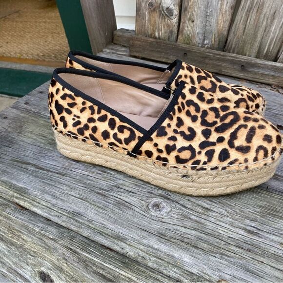 Steve Madden Summer Alexia Cheetah Espadrilles Platforms Size 7 NWOT - Picture 5 of 9